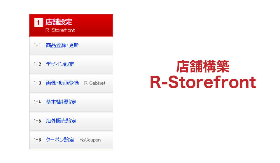 店舗構築R-Storefrontの画像