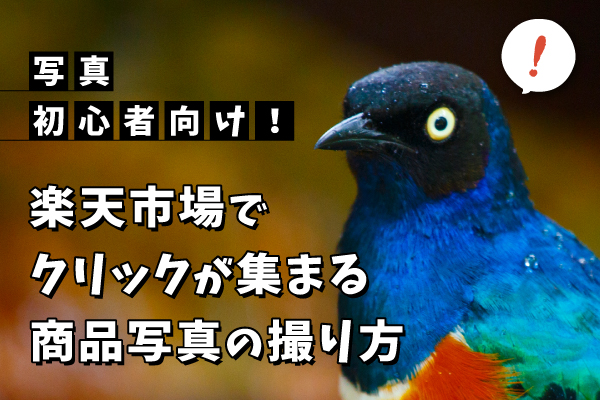 楽天市場でクリックが集まる商品写真の撮り方